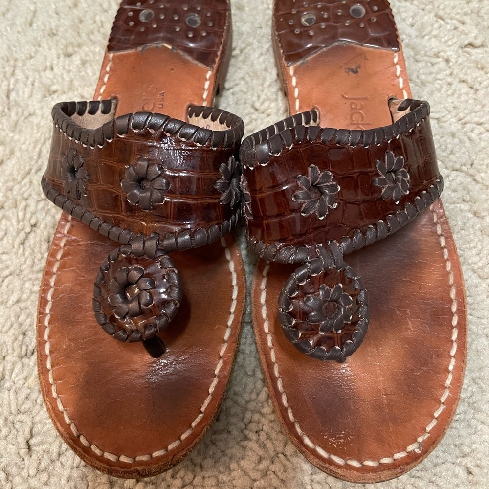 Brown Jack Rogers sandals size 8